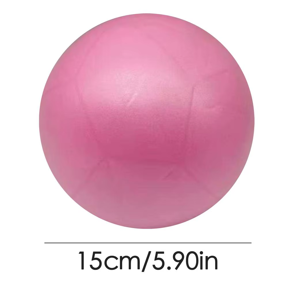 Balle de Yoga de 15cm, texturée mate, renforcée, Anti-éclatement, support arrière avec poignées, bal