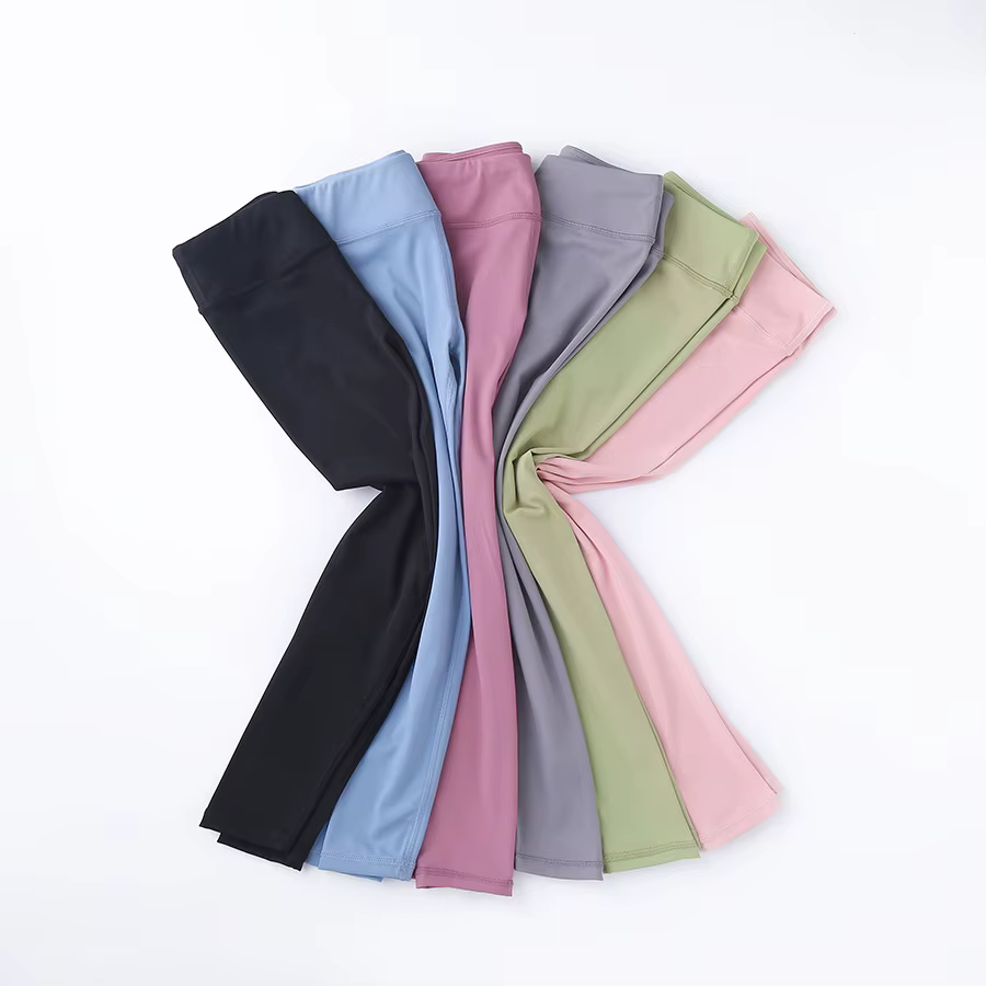 Pantalon de yoga taille haute pour enfants, leggings de sport skinny pour enfants, pantalons moulant