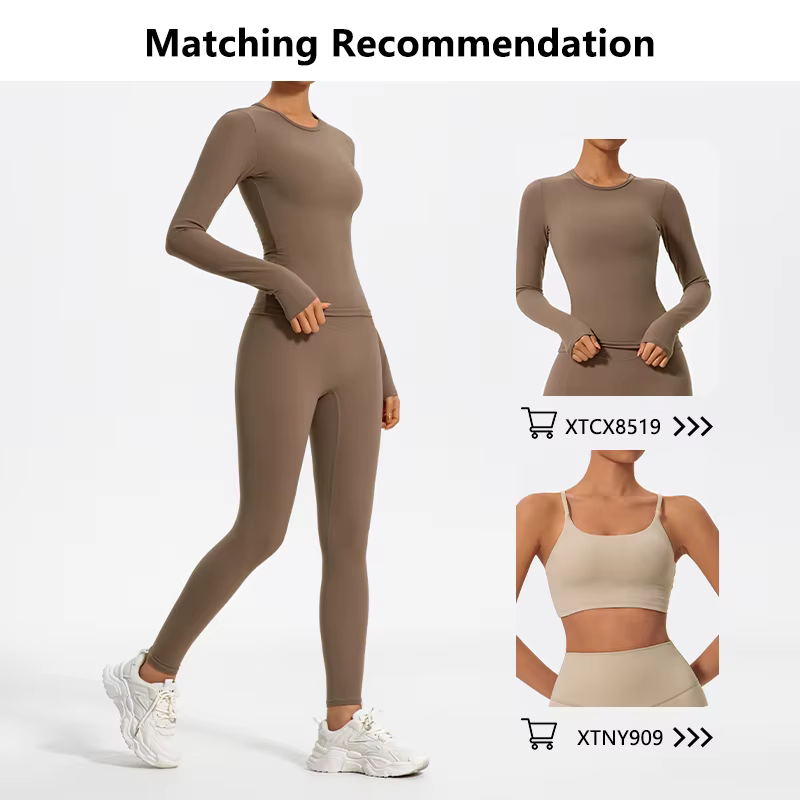 Hearuisavy – Leggings de sport pour femme, taille haute, en tissu ultra-doux, séchage rapide, pour y