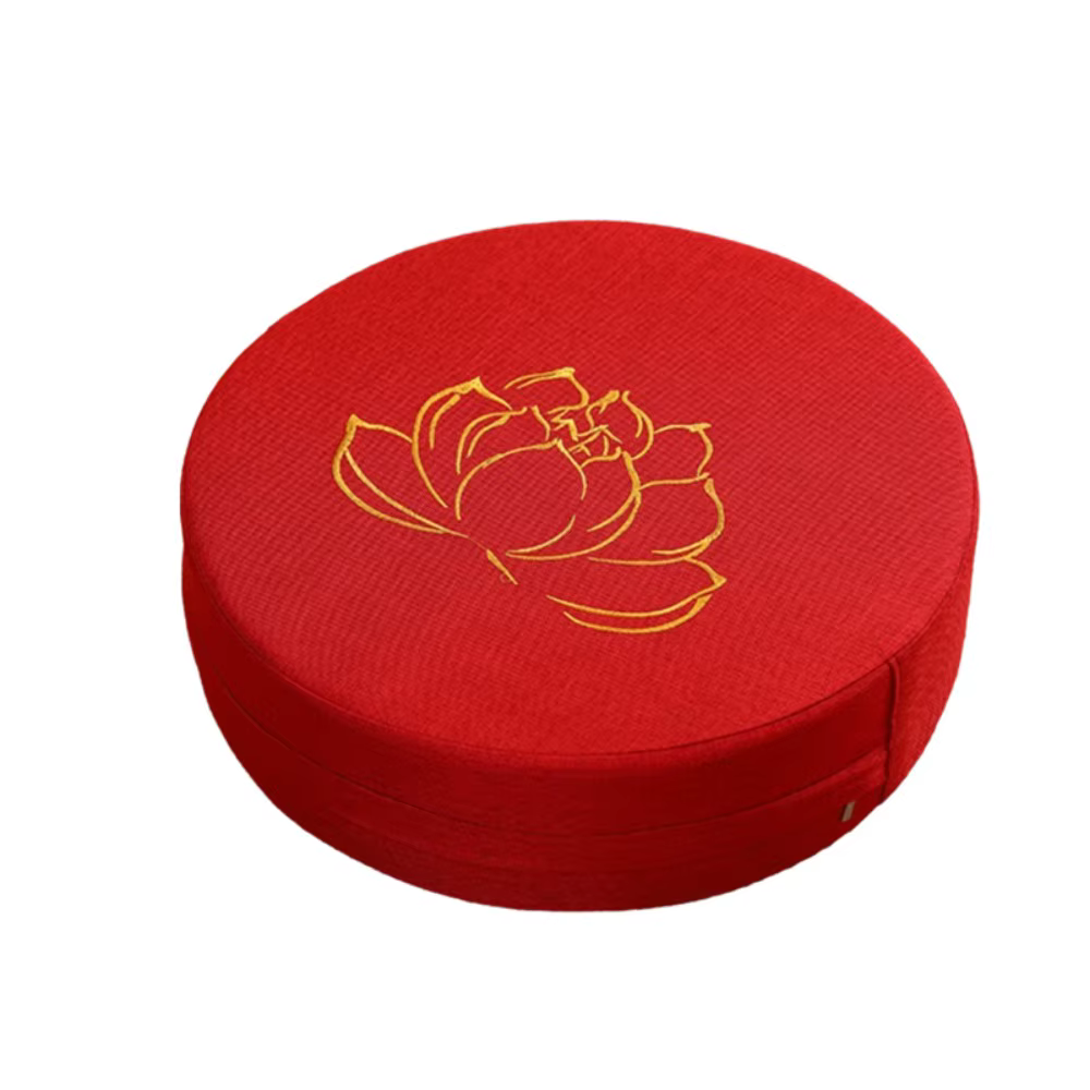 Coussin de méditation de Yoga de style japonais, coussin de siège épais en Lotus brodé, tapis Tatami