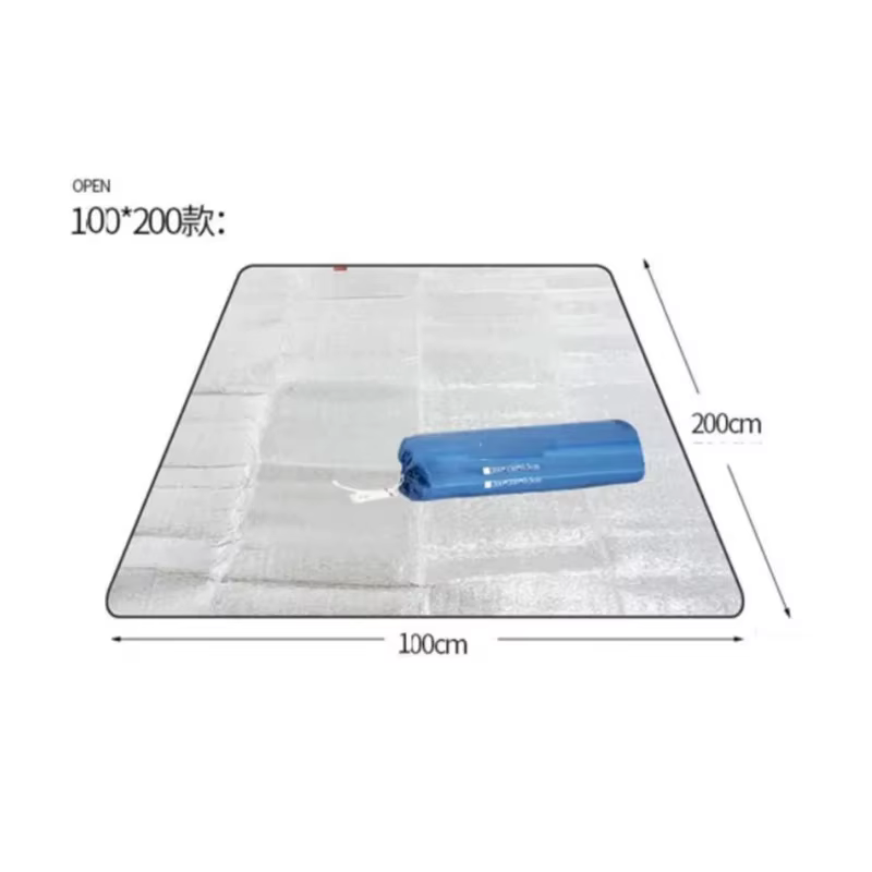 Tapis imperméable Double face Film d'aluminium tapis résistant à l'humidité tapis de pique-nique Por