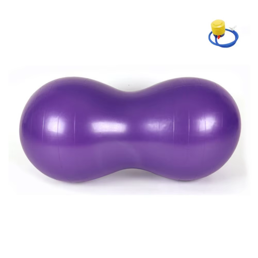 Balle d'arachide Anti-éclatement pour sport d'équilibre, 45x90CM, gonflable, Pilates, Yoga, avec pom