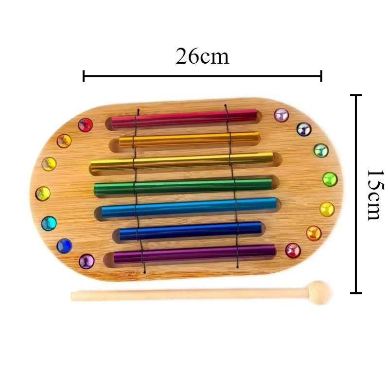 Ensemble sonore coloré pour méditation, guérison spirituelle, carillons de Relaxation, Instruments d