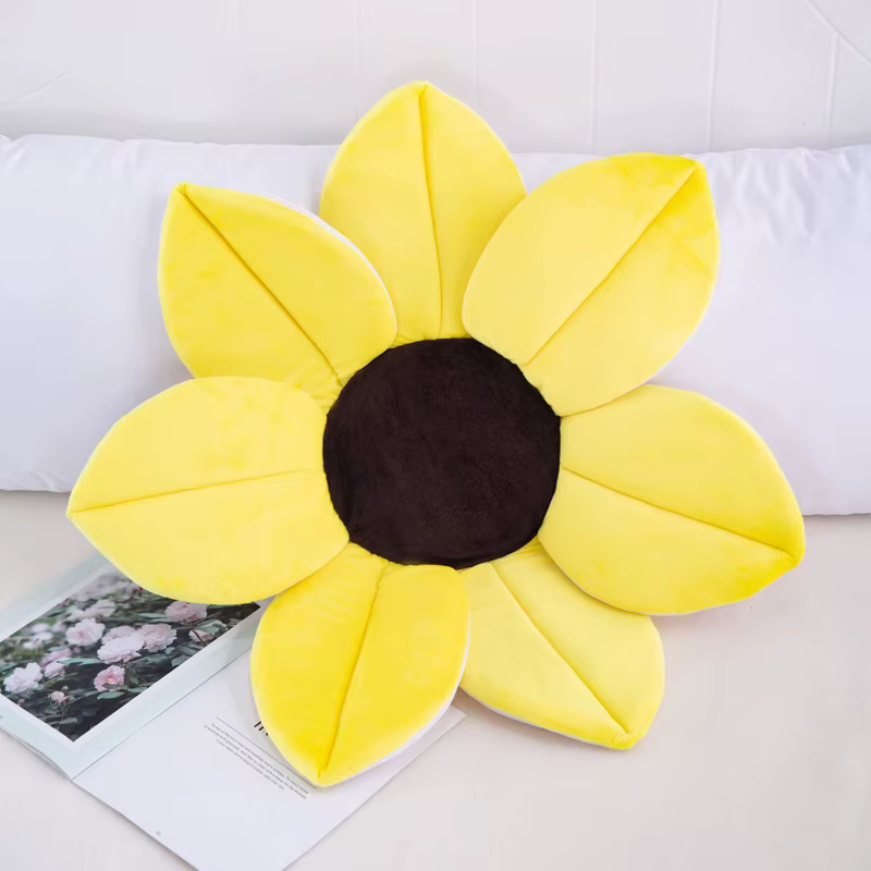 Coussin de douche pliable à quatre pétales de fleurs pour bébé, baignoire à fleurs en fleurs pour no