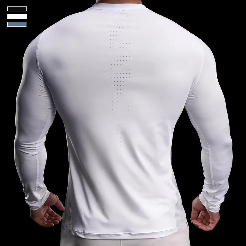 Collants de sport à manches longues pour la course à pied et l'entraînement, vêtements de fitness d'