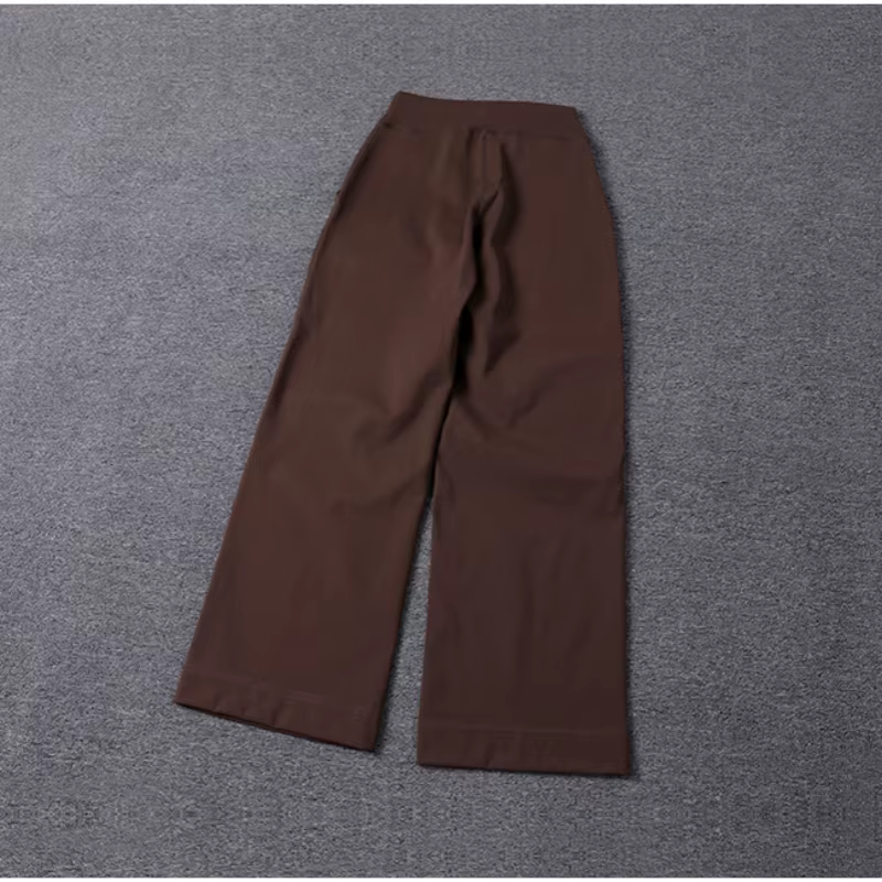 Pantalon de Yoga ample taille haute pour femmes, haute qualité, jambes droites, respectueux de la pe