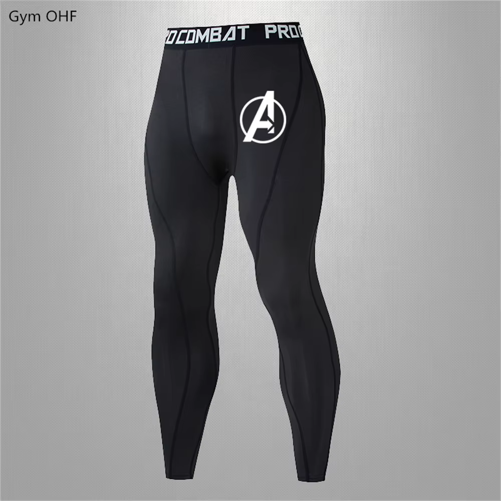 Legging de Yoga Super Hero pour hommes, collant de course, short de sport, de Compression, de Fitnes