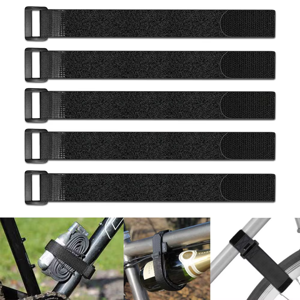 Sangles de fixation auto-adhésives en nylon pour roues de vélo, 2.5x30cm, réutilisables, durables, m