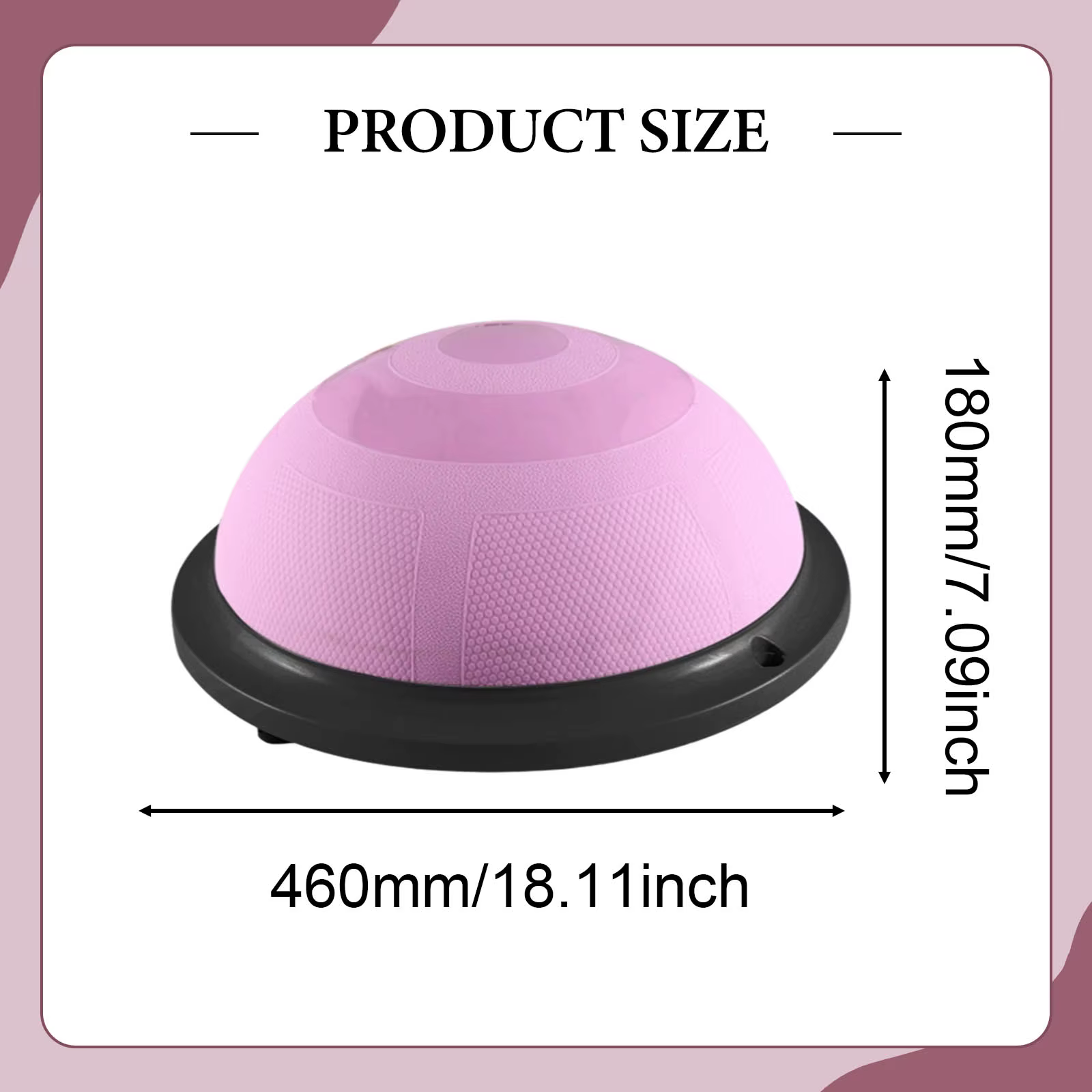 Balle d'équilibre boule demi-cercle Yoga Fitness balle Pilates pied hémisphère soutien Pilates Yoga
