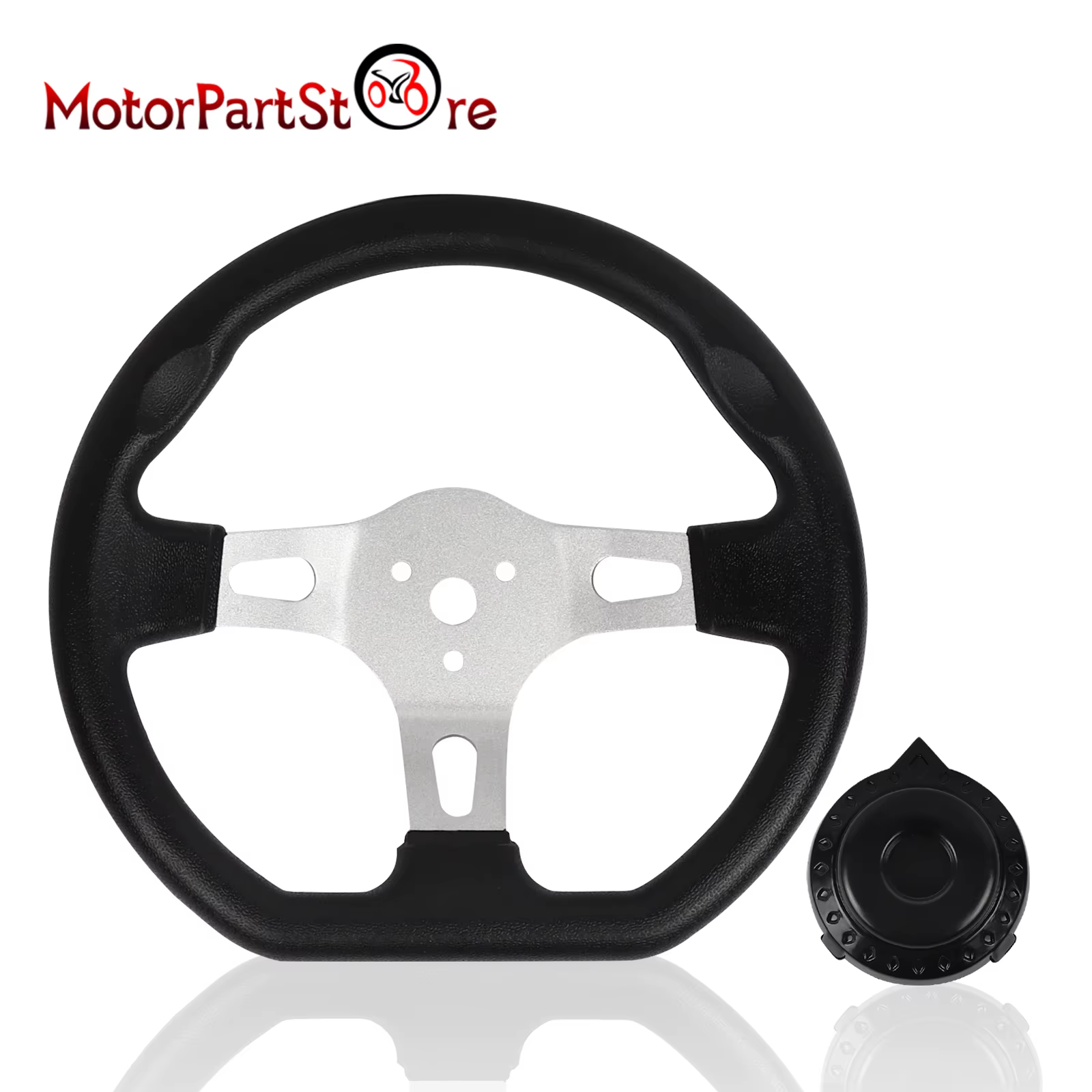 Volant de 270 mm pour karting, kart tout-terrain, kart de plage, kart pour enfants de 10,5 pouces, k