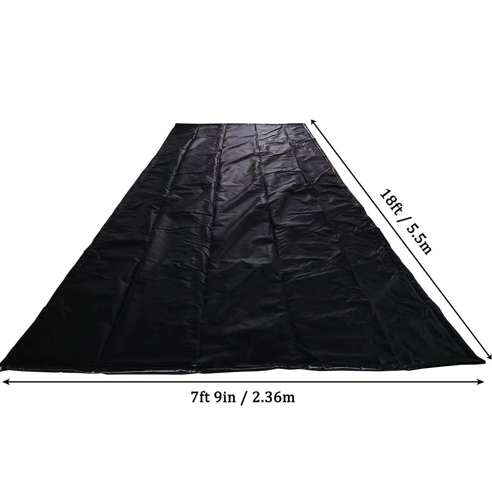 Tapis de sol de garage en PVC imperméable 7'9" x 18' pour protéger et nettoyer des intempéries comme