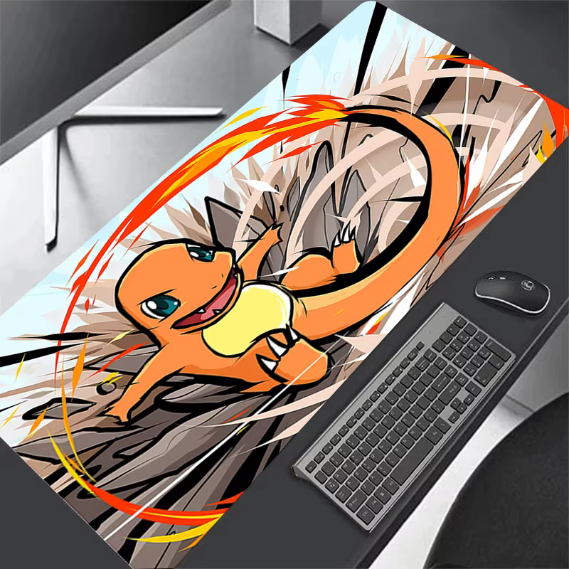 Tapis de souris Anime Pokemon XXL 90x40cm, pour clavier d'ordinateur, accessoires d'ordinateur, tapi