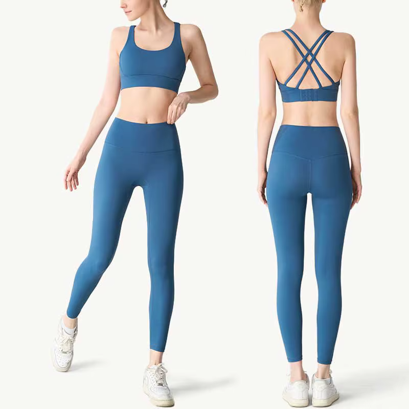 2 pièces vêtements de Yoga survêtement pour femmes vêtements de sport Pilates Fitness costume gymnas