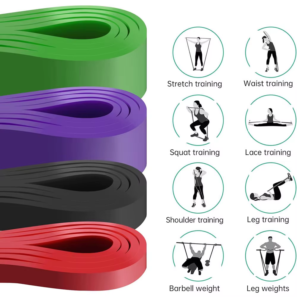Bande de résistance en Latex robuste, ceinture élastique de sport, bandes d'assistance de traction p