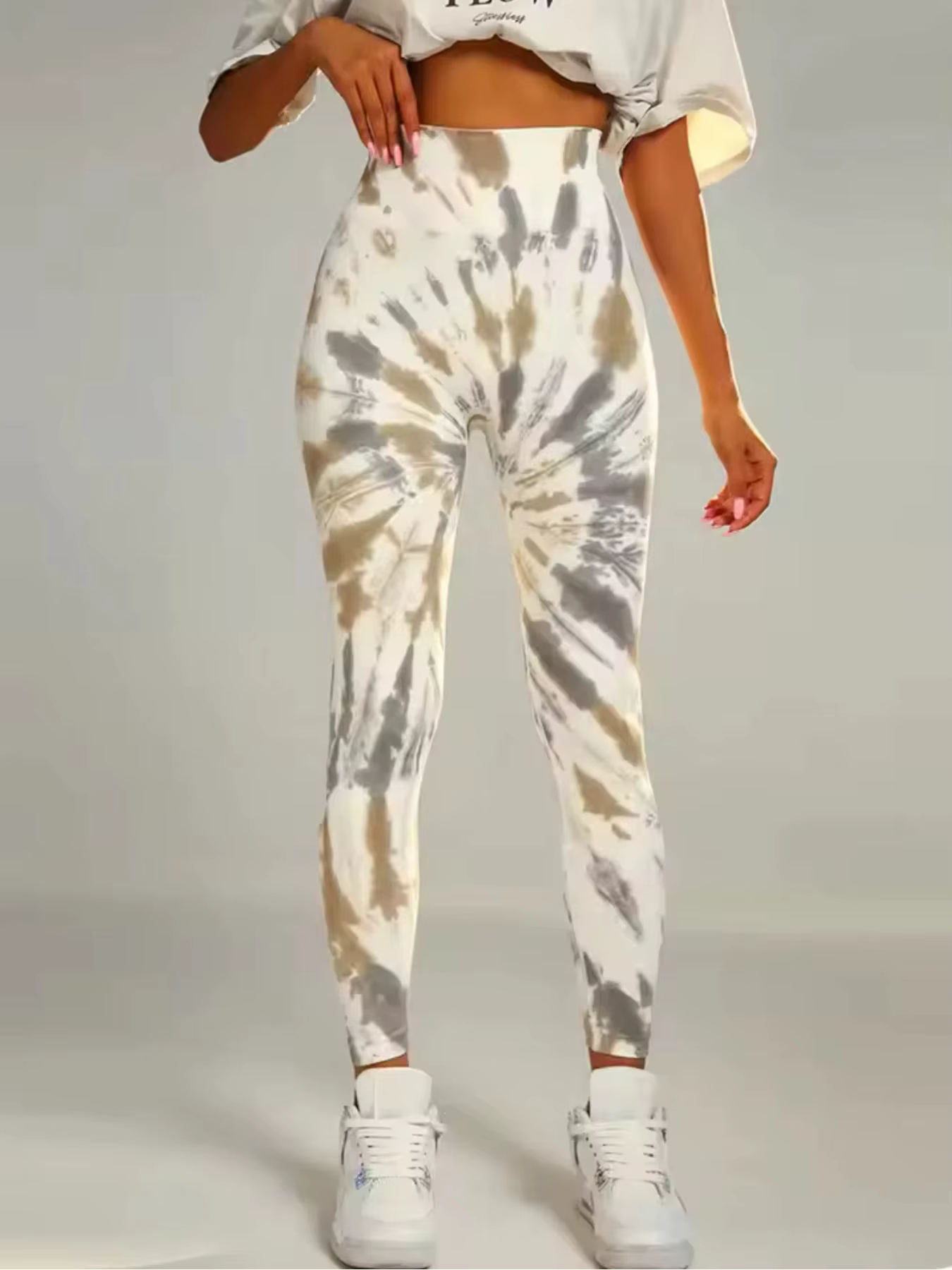 Tie Dye pantalons de Yoga Leggings de gymnastique femmes sans couture taille haute Push Up collants