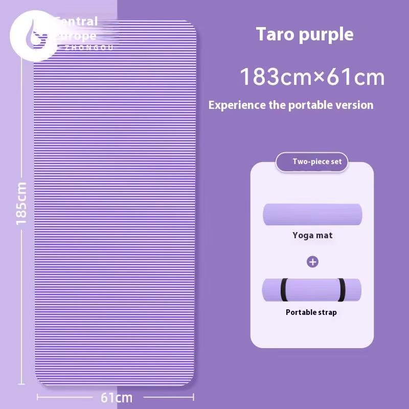 Tapis de Yoga antidérapant haute densité de 10MM d'épaisseur, pour Pilates, gymnastique à domicile,