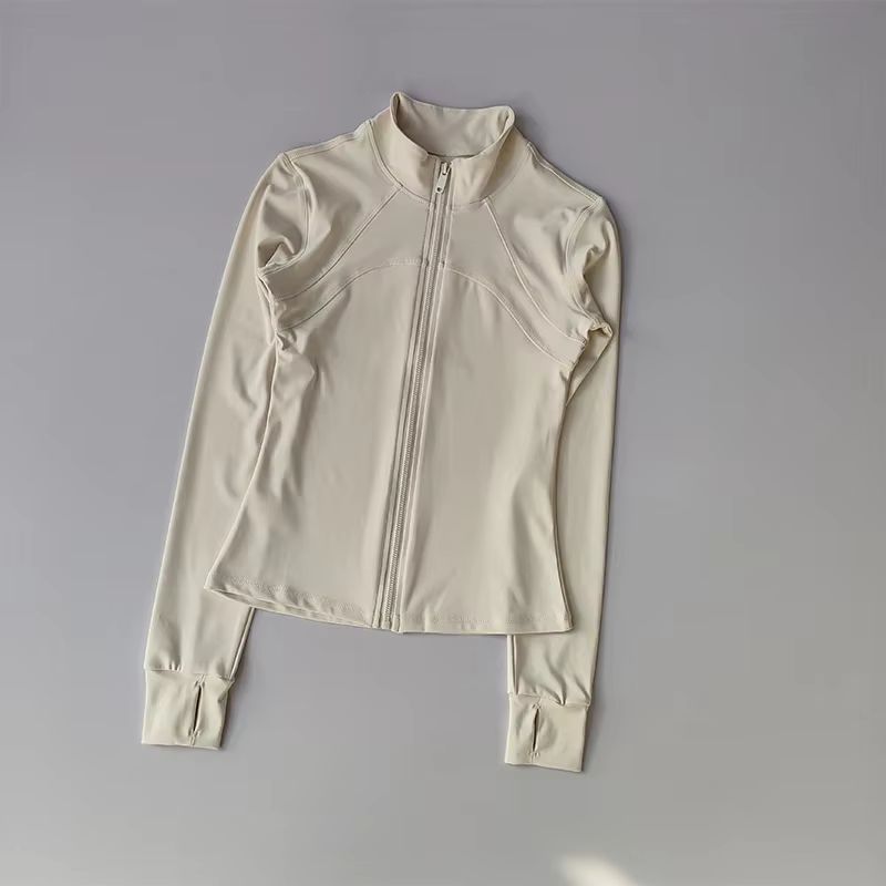 Veste de sport à fermeture éclair pour femmes, combinaisons de Yoga, coupe cintrée, entraînement pou