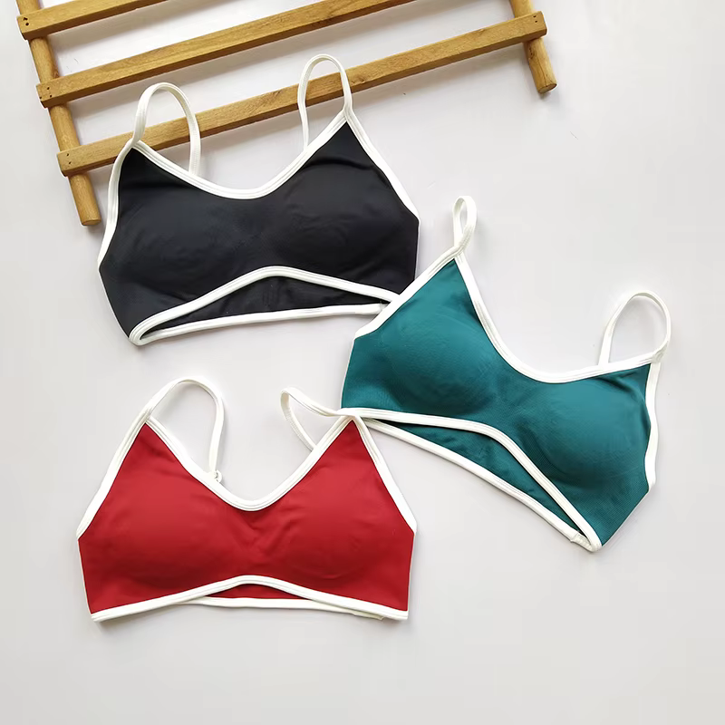 Soutien-gorge de Sport athlétique rembourré, antichoc, sans couture, Sexy, dos nu, pour femmes, entr