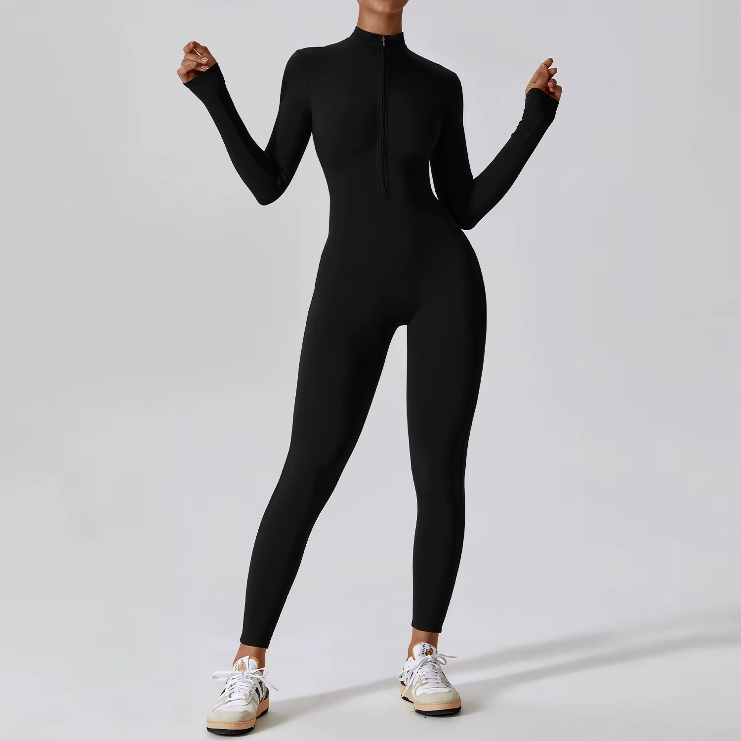 Combinaison de Yoga à manches longues pour femmes, vêtements de sport, combinaisons de gymnastique à