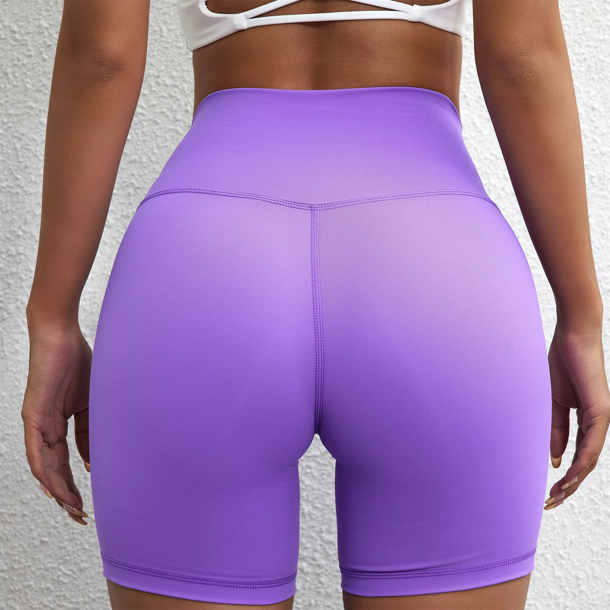 Leggings courts de Sport pour femmes, couleur unie, Yoga, soutien de Compression, sueur-vagin, entra
