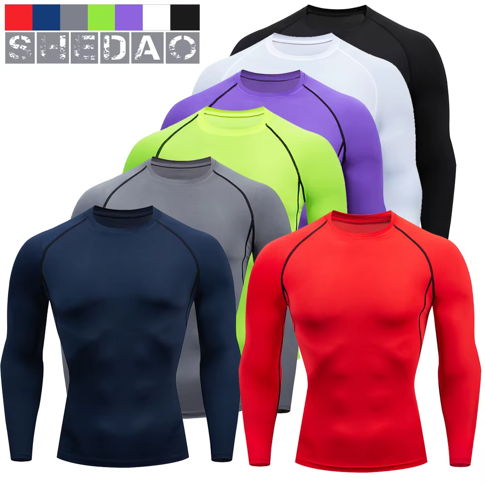 2 pièces hommes vêtements de Compression costume GYM serré sport Yoga ensembles entraînement Jogging