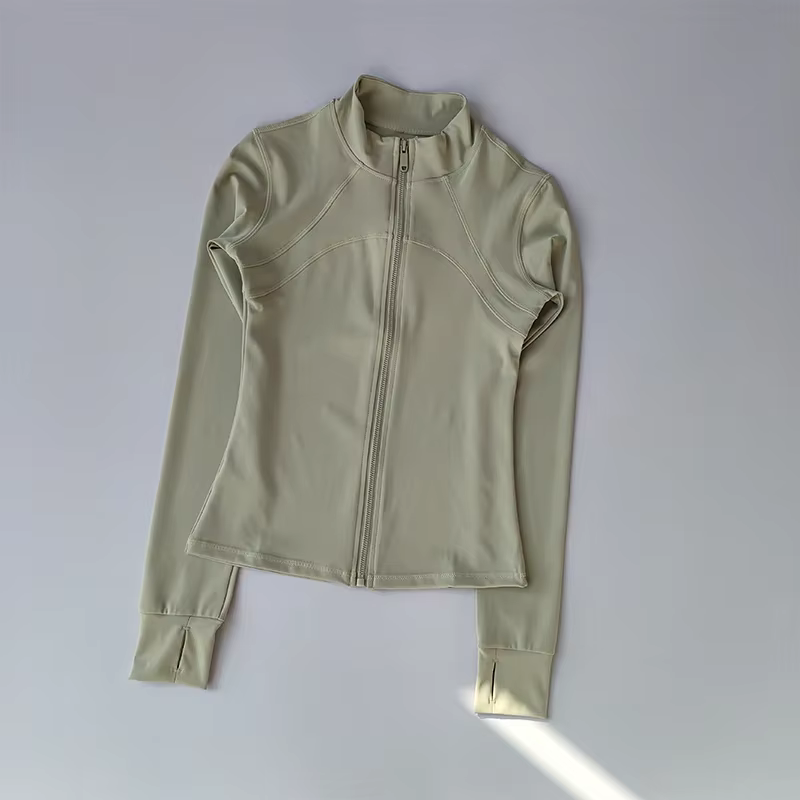 Veste de sport à fermeture éclair pour femmes, combinaisons de Yoga, coupe cintrée, entraînement pou