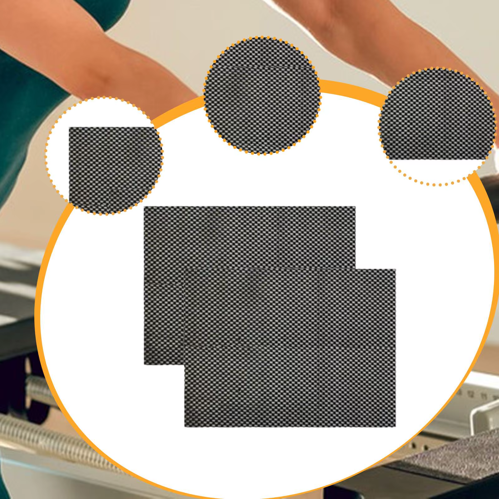 1 paire de tapis antidérapant pour Pilates