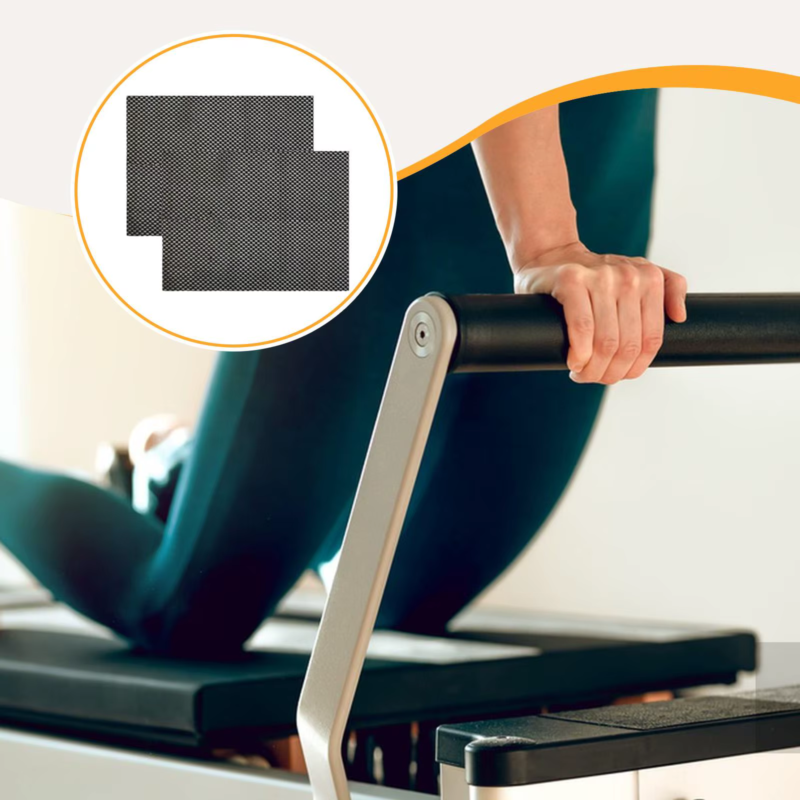 1 paire de tapis antidérapant pour Pilates