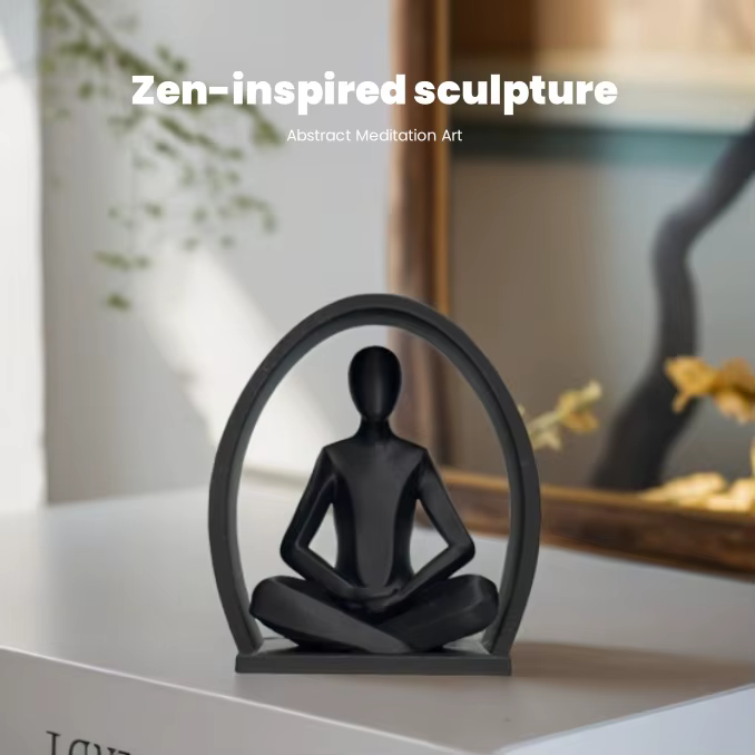 Sculpture de méditation abstraite