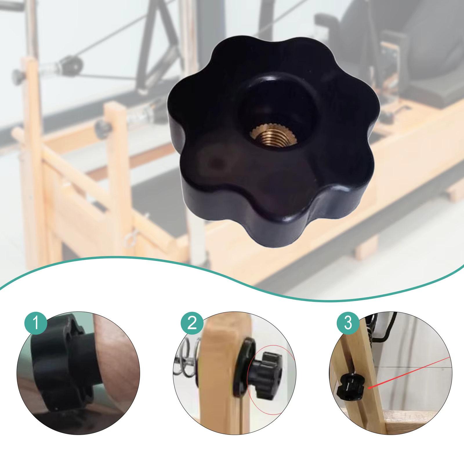 Accessoires pour Reformer Pilates : Sangle de pied réglable pour Pilates