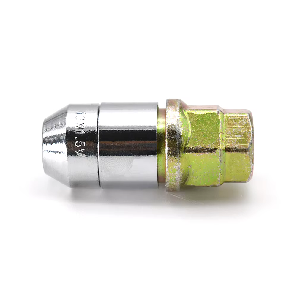 4 écrous de roue serrure 1 clé M12x1.5 serrures de roue écrous antivol pour Toyota pour Honda pour Acura US pneu écrous de verrouillage chromés 4 + 1