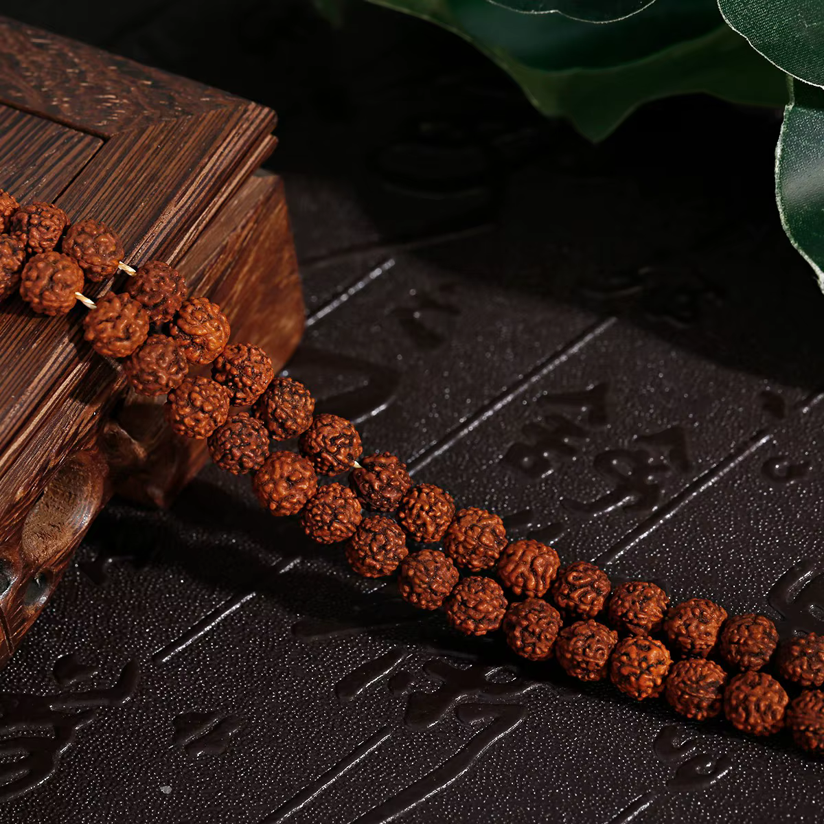 6/8/10mm Rudraksha perles méditation Mala perle fabrication de bijoux Chakras de prière 108 pièces Bodhi bouddhisme