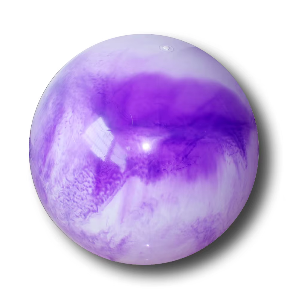 Boule de Yoga nuages roses en PVC