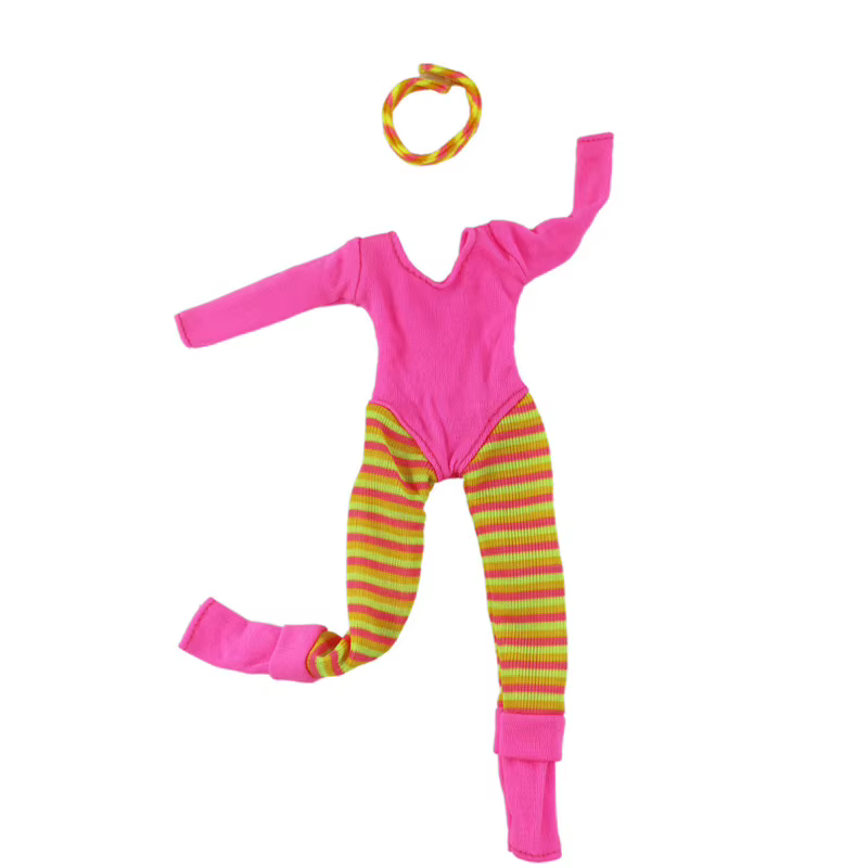 Tenue rose à la mode, combinaison de sport, vêtements de Yoga pour poupée Barbie 1/6, accessoires pour maison de poupée, jouets cadeaux de noël
