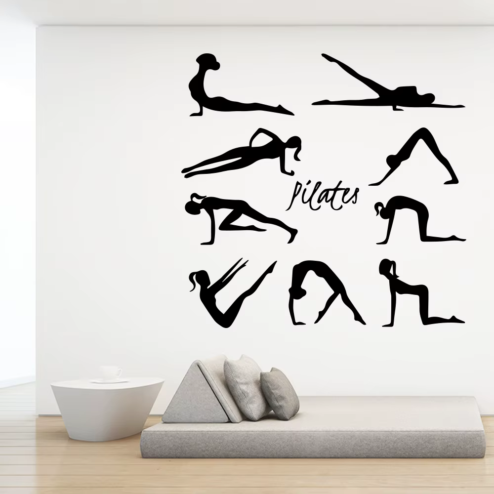 Autocollant Mural de Pilates de beauté