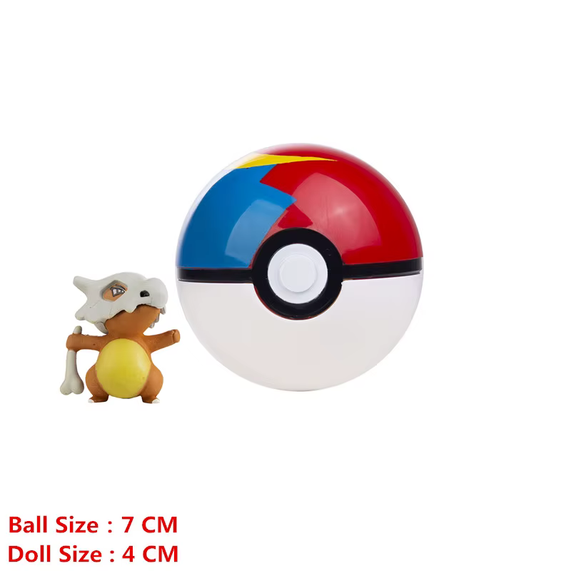 Pokemon Pokeball avec dessins animés film Anime Figure Pikachu Charmander Eevee écureuil Vulpix qualité animal de compagnie Action modèle jouets cadeaux