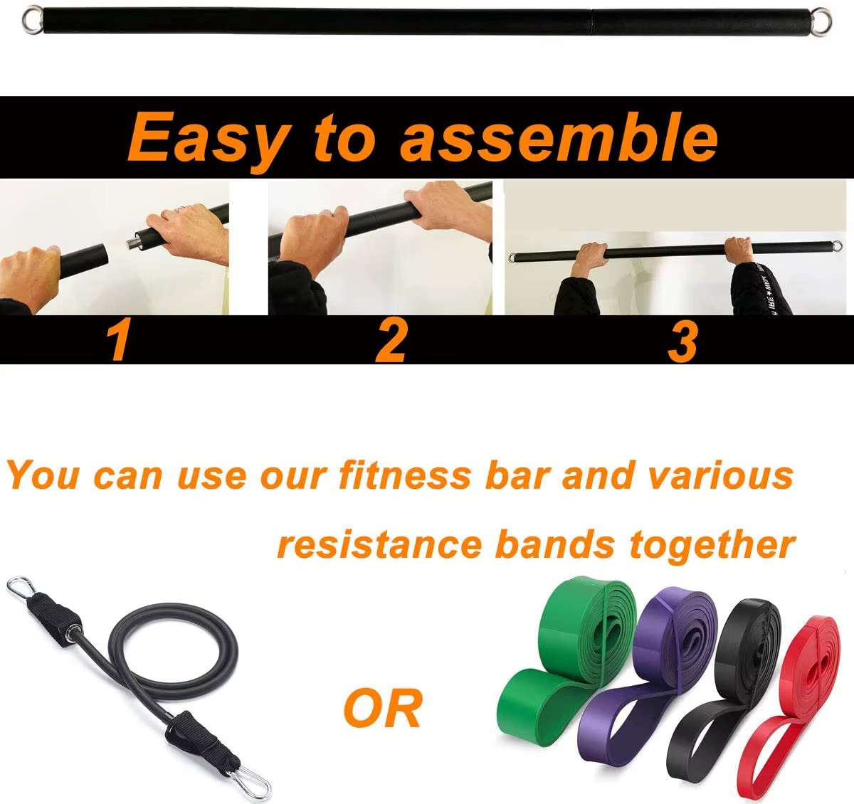 Barre d'entraînement, ensemble de bandes de résistance