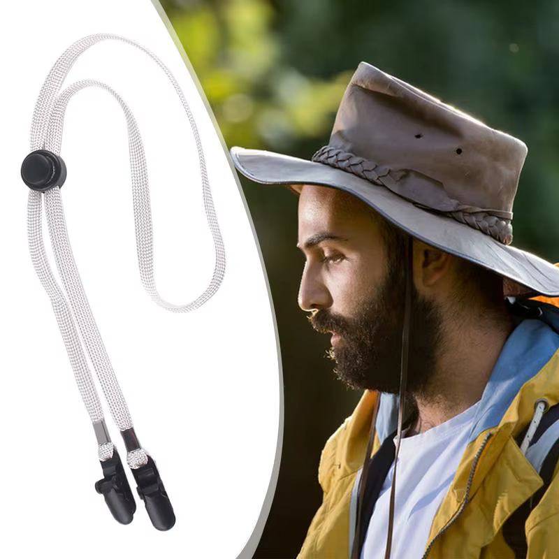 Clips de chapeau, retenue de casquette avec sangle Durable, Clips de sécurité pour le golf, la pêche, la navigation de plaisance, la voile, Clip coupe-vent réglable