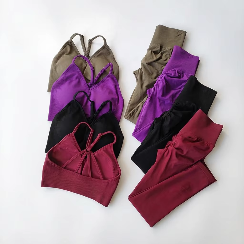 Ensemble de yoga sans couture pour femmes