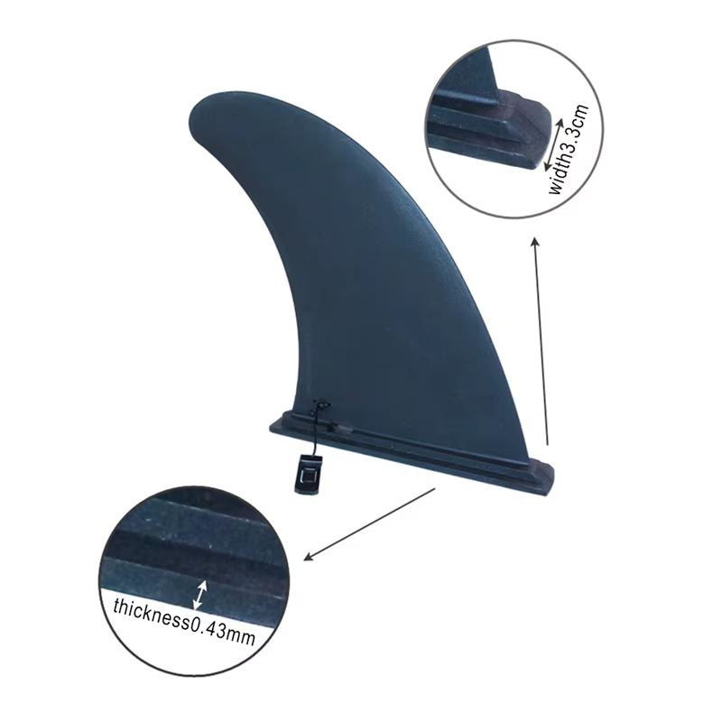 Surfwater Wave Fin SUP accessoire stabilisateur ajustement Stand Up Paddle planche de surf coulissant Central Fin côté séparateur prise