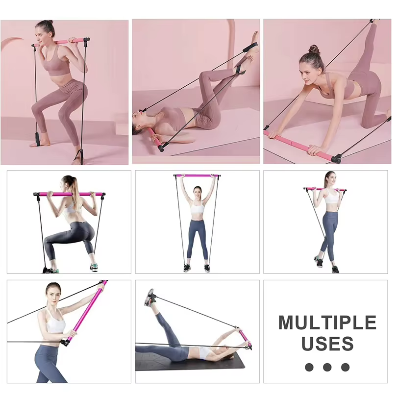 Combinaison de barre de Pilates multifonctionnelle