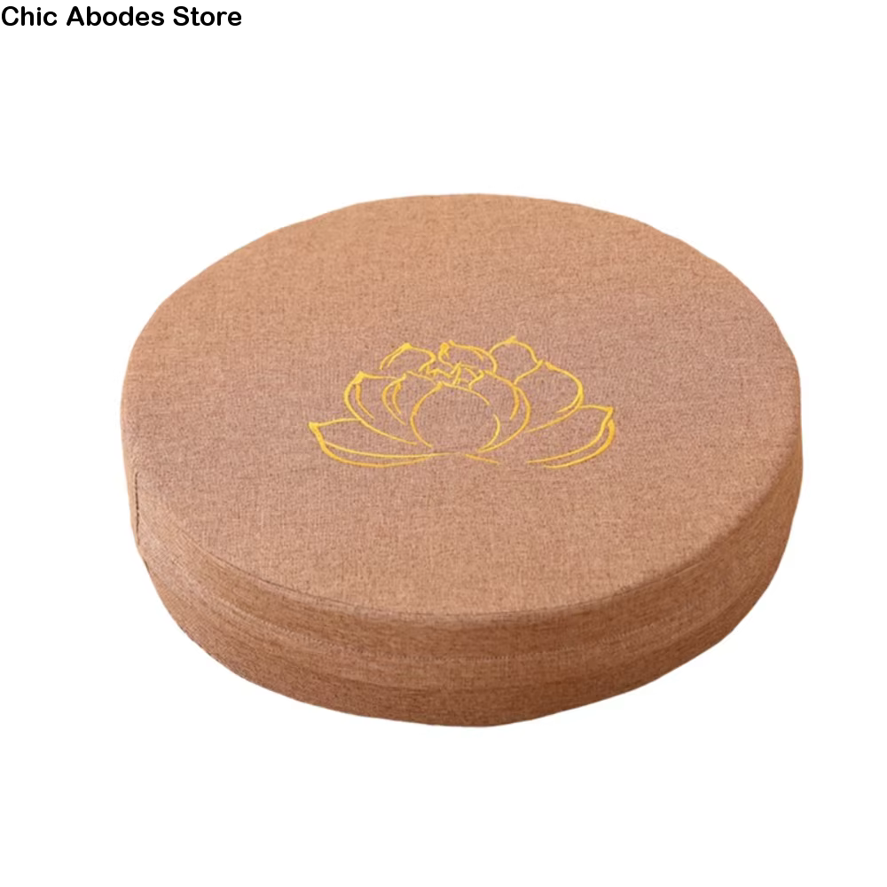 Coussin de méditation de yoga de style japonais pratique