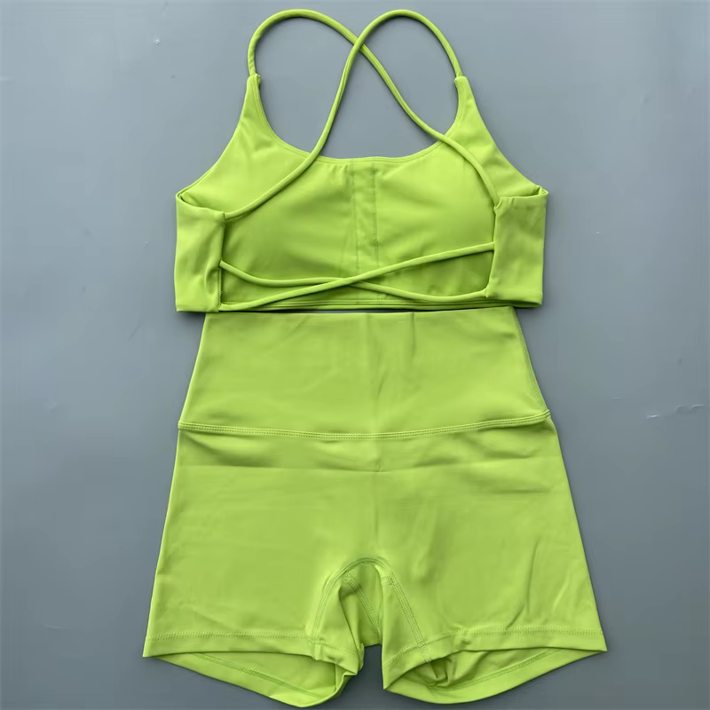 Ensemble short de Yoga deux pièces pour femmes