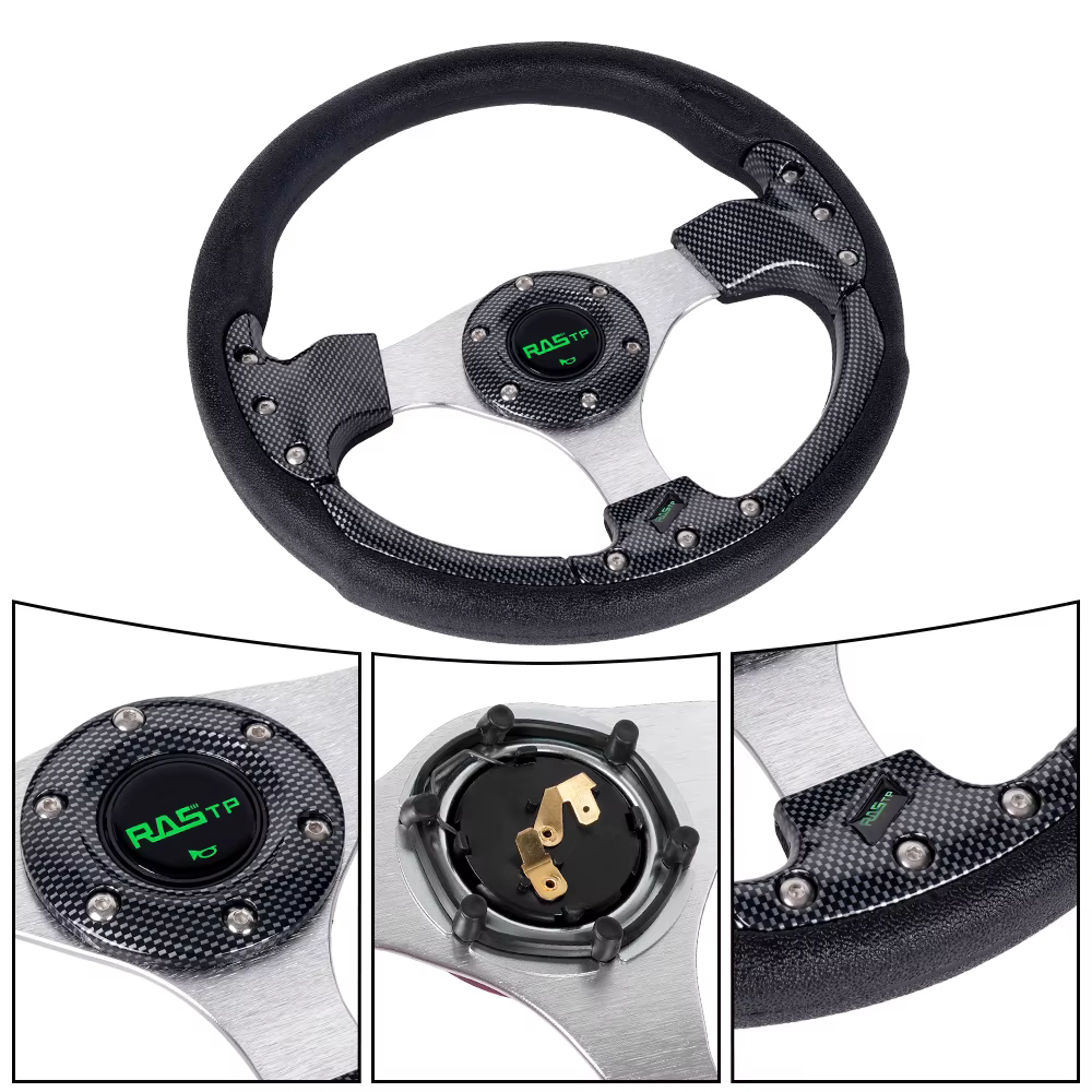 Bartoo-volant de chariot de Golf universel à 6 boulons, 13 pouces/320mm, pour EZGO Club Car Yamaha, convient à la plupart des véhicules STW018