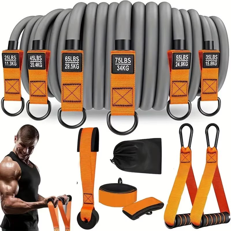 Sangle de résistance avec poignée utilisée pour l'entraînement musculaire