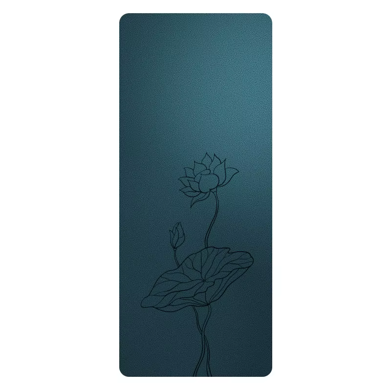 Tapis de yoga pliable antidérapant en PU et caoutchouc pour la maison