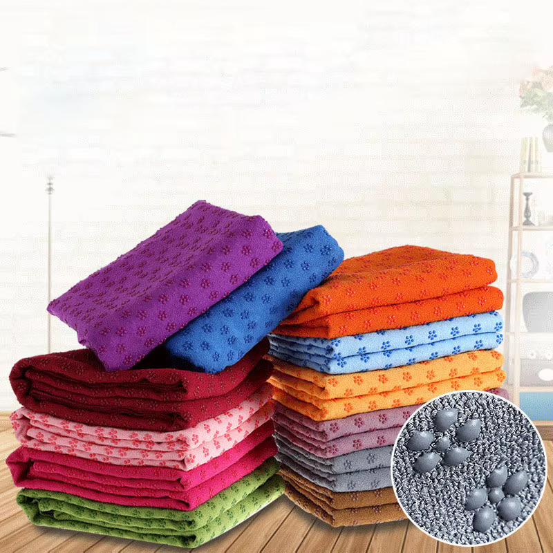 183*63 cm Portable anti-dérapant absorbant la sueur tapis de Yoga serviette
