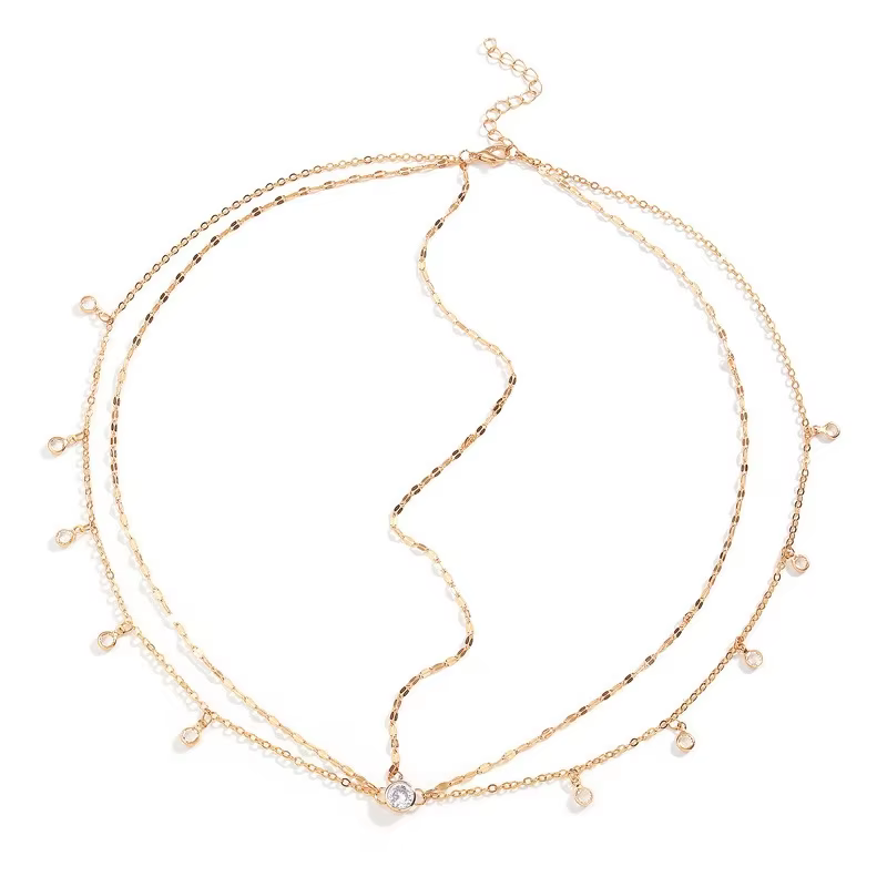 Accessoires de cheveux en cristal multicouches pour femmes, nouvelle personnalité, tendance, luxe brillant, bijoux de cheveux de mariée, accessoires de fête, cadeau