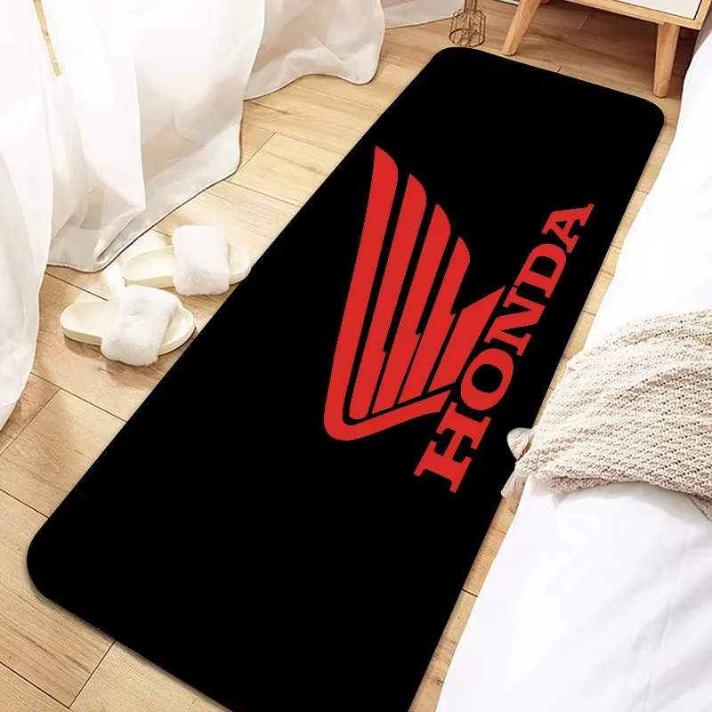 Tapis de sol pour moto de course, tapis antidérapant pour garage, tapis de présentation de moto style Honda, tapis antidérapant lavable pour moto