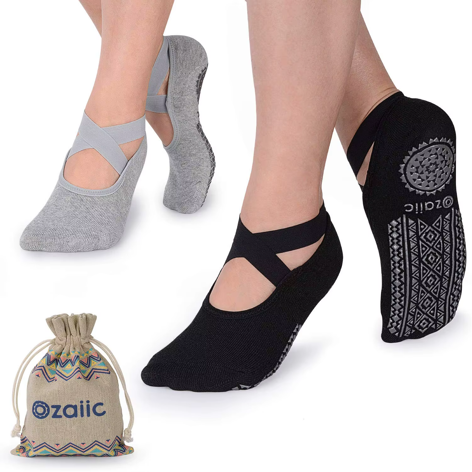 Chaussettes antidérapantes pour femmes